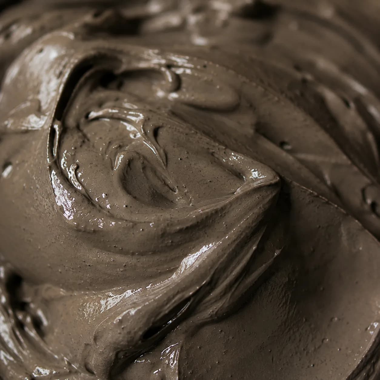 Dead Sea mud — rich, dark mineral clay